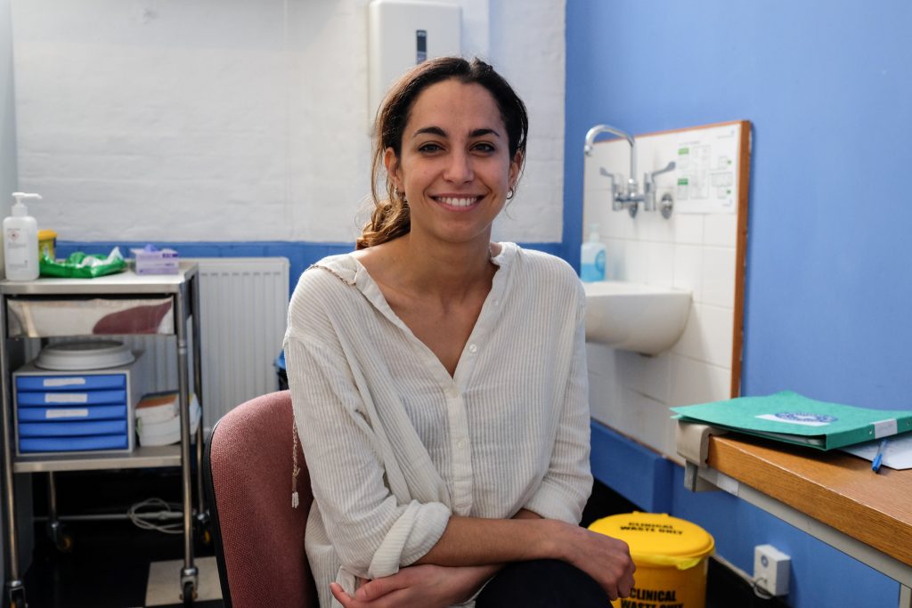 Our volunteer nurse Maria Our volunteer nurse Maria